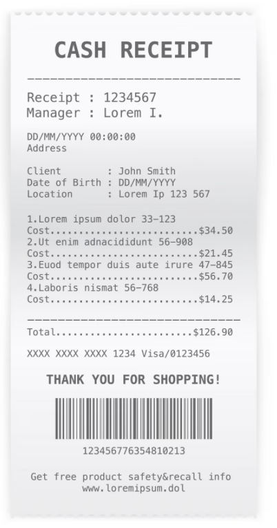 Receipt Scan Demo